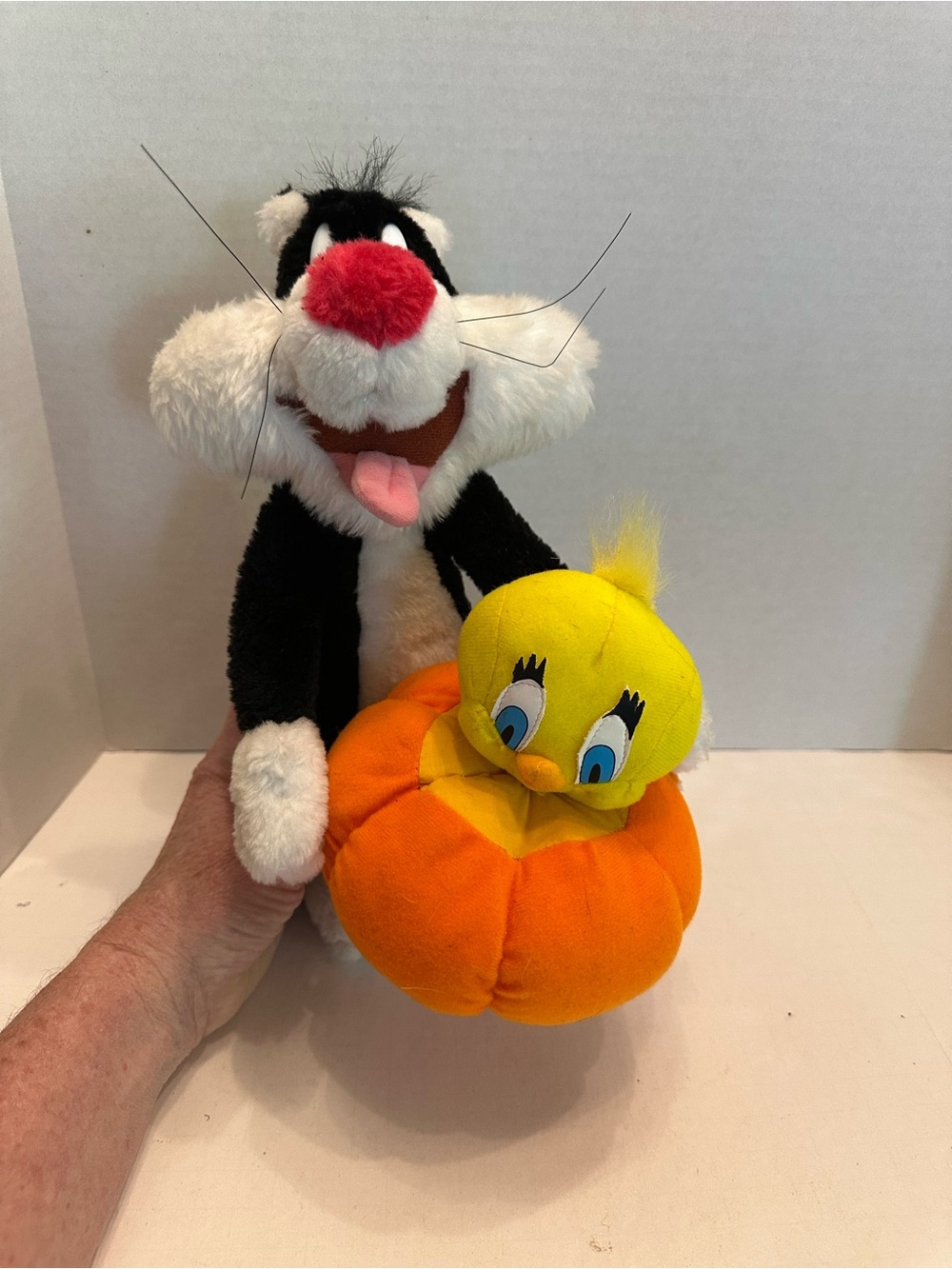 Vintage Looney Tunes Sylvester and Tweety Bird Halloween Stuffed Animal